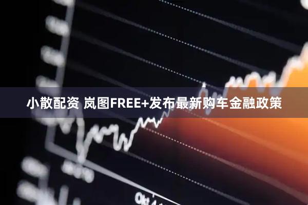 小散配资 岚图FREE+发布最新购车金融政策